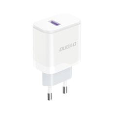 DUDAO USB-A 18 W omrežni polnilnik s kablom za iPhone USB-A – Lightning, bel