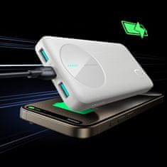 Joyroom Powerbank JR-PBF12 10000mAh 2,4A 2x USB-A 1x USB-C - bela