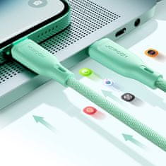 Joyroom Kabel Multi-Color Series USB-A - USB-C 100 W, hiter prenos, 1 m, črn