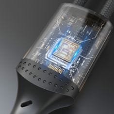 DUDAO Kabel z oplaščenim vodnikom L3SM USB-A - MicroUSB 3A 1,2 m - črn