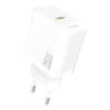 DUDAO 25 W GaN USB-C omrežni polnilnik - bel
