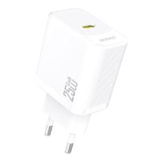 DUDAO 25 W GaN USB-C omrežni polnilnik - bel
