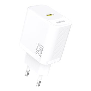 DUDAO 25 W GaN USB-C omrežni polnilnik - bel