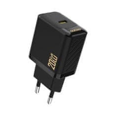 DUDAO Mrežni polnilnik PD20W GaN USB-C - črn