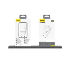 DUDAO 25 W GaN USB-C omrežni polnilnik - bel