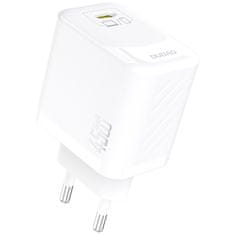 DUDAO Mrežni polnilnik A28 GaN USB-C 45 W – bel