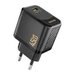 DUDAO Mrežni polnilnik A28 GaN USB-C 45 W – črn