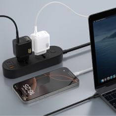 DUDAO Mrežni polnilnik A28 GaN USB-C 45 W – bel