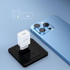 DUDAO USB-A 2.1A omrežni polnilnik + kabel USB-A - microUSB - bel