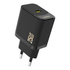 DUDAO 25 W GaN USB-C omrežni polnilnik - črn