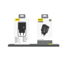 DUDAO 25 W GaN USB-C omrežni polnilnik - črn