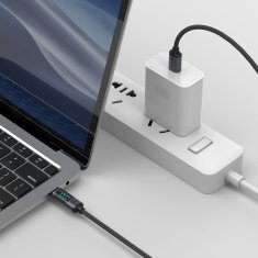 Joyroom Kabel USB-C z LED-zaslonom 100 W, 1,2 m, črn