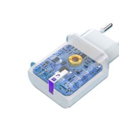 DUDAO Mrežni polnilnik za telefon USB-A 18 W – bel