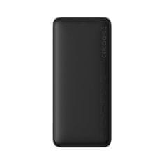 BASEUS Powerbank Airpow 20 W 10000 mAh s kablom USB-A – USB-C 30 cm – črn