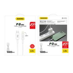 DUDAO Kabel L6X USB-C - iPhone Lightning PD 20W 1m - bel