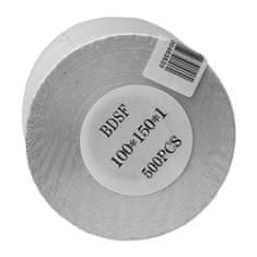 HURTEL Naslovne etikete za pakete za termični tiskalnik 100 x 150 mm, rolica 500 kosov, bele