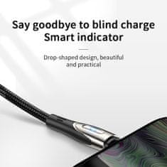 Joyroom Kabel USB-A - microUSB 3A indikator polnjenja 2 m črn