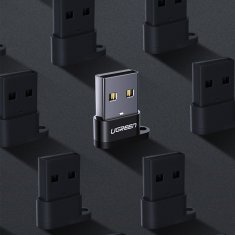 Ugreen Priključek adapter za vtičnico USB-C na USB črn