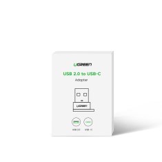 Ugreen Priključek adapter za vtičnico USB-C na USB črn