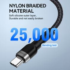 WOZINSKY Kabel za iPhone USB-C - Lightning PD 30W 1m črn