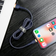 BASEUS Kabel Cafule USB-A - iPhone Lightning 2,4 A QC 3.0 1 m - modro-zlati