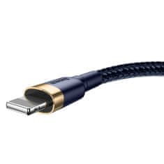 BASEUS Kabel Cafule USB-A - iPhone Lightning 2,4 A QC 3.0 1 m - modro-zlati