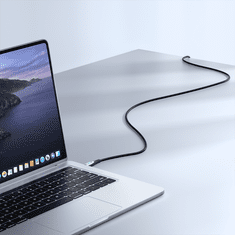 Joyroom Kabel s pletenim ovojem Star-Light Series USB-C - USB-C 100 W 1,2 m črn