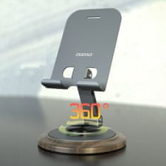 DUDAO Stojalo za telefon 360 stopinj kovinsko - sivo