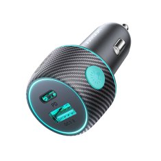 Joyroom Avtomobilski polnilnik 60 W PD USB-C USB-A črn