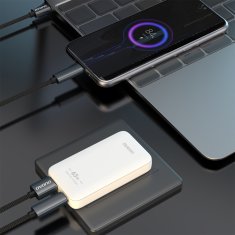 DUDAO Ultra tanka potovalna omrežna polnilna naprava GaN 65 W USB-A USB-C PD EU/US – bela