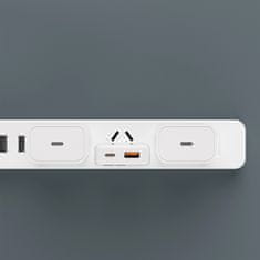 DUDAO Mrežni polnilnik GaN A30EUL 30 W USB-A USB-C – bel