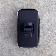 WOZINSKY Etui na telefon z uchwytem na kierownicę do roweru motocykla hulajnogi czarny