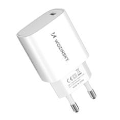 WOZINSKY Mrežni polnilnik 20 W USB-C 100–240 V, bel