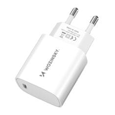 WOZINSKY Mrežni polnilnik 20 W USB-C 100–240 V, bel