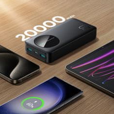Joyroom Powerbank JR-PBF14 20000mAh 2,4A 2x USB-A 1x USB-C - črn