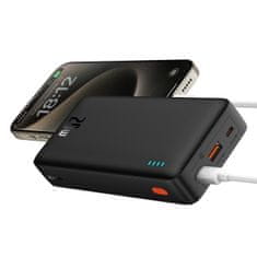 BASEUS Powerbank 20000mAh Airpow 20W s kablom USB-A - USB-C 50cm - črn