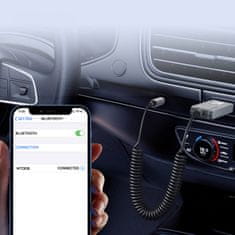WOZINSKY Avdio adapter z Bluetooth 5.3 sprejemnikom in priključkom AUX miniJack 3,5 mm in USB-A