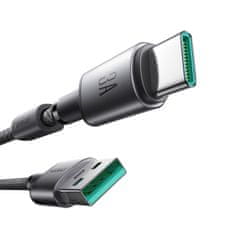 Joyroom Kabel USB-A - USB-C z organizatorjem in magnetnim držalom 1,2 m - siv