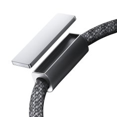 Joyroom Kabel USB-C - USB-C z organizatorjem in magnetnim držalom 1,2 m - siv