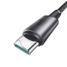 Joyroom Kabel USB-C - USB-C z organizatorjem in magnetnim držalom 1,2 m - siv