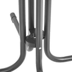 Royal Catering Okrogel barski stol, visok, zložljiv, premer 70 cm, višina 110 cm, siv