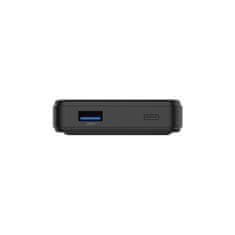WOZINSKY Magnetni powerbank Qi2 10000 mAh s podstavkom USB-A USB-C 22,5 W PD – črn