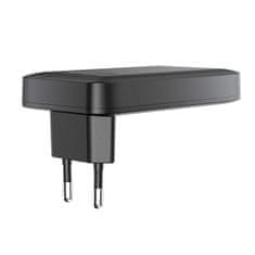 AceFast Ploščati omrežni polnilnik 65 W GaN 2 USB-C USB-A ultra tanek – črn