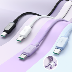 Joyroom Kabel USB-A - USB-C 3A 1,2 m, vijoličen