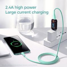 Joyroom Kabel USB-A - microUSB 3A indikator polnjenja 2 m zelen