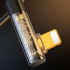 Joyroom Kotni kabel iPhone Lightning - USB za polnjenje in prenos podatkov 2,4 A, 1,2 m, črn