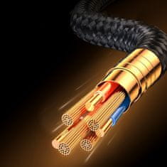 Joyroom Kotni kabel iPhone Lightning - USB za polnjenje in prenos podatkov 2,4 A, 1,2 m, črn