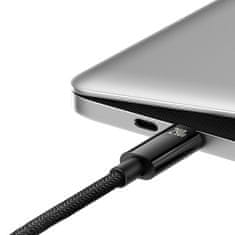 BASEUS Kabel USB-C 480 Mb/s 240 W Tungsten Gold 1 m črn