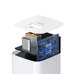 WOZINSKY Mrežni polnilnik PD QC 3.0 100-240 V 20 W USB-C USB-A bel