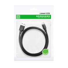 Ugreen Kabel USB-C na USB-A Quick Charge 3.0 3A 0,25 m črn